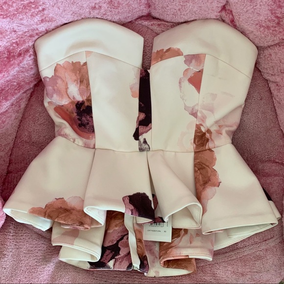 KEEPSAKE the Label Tops - Keepsake Divide Floral Print Bodice